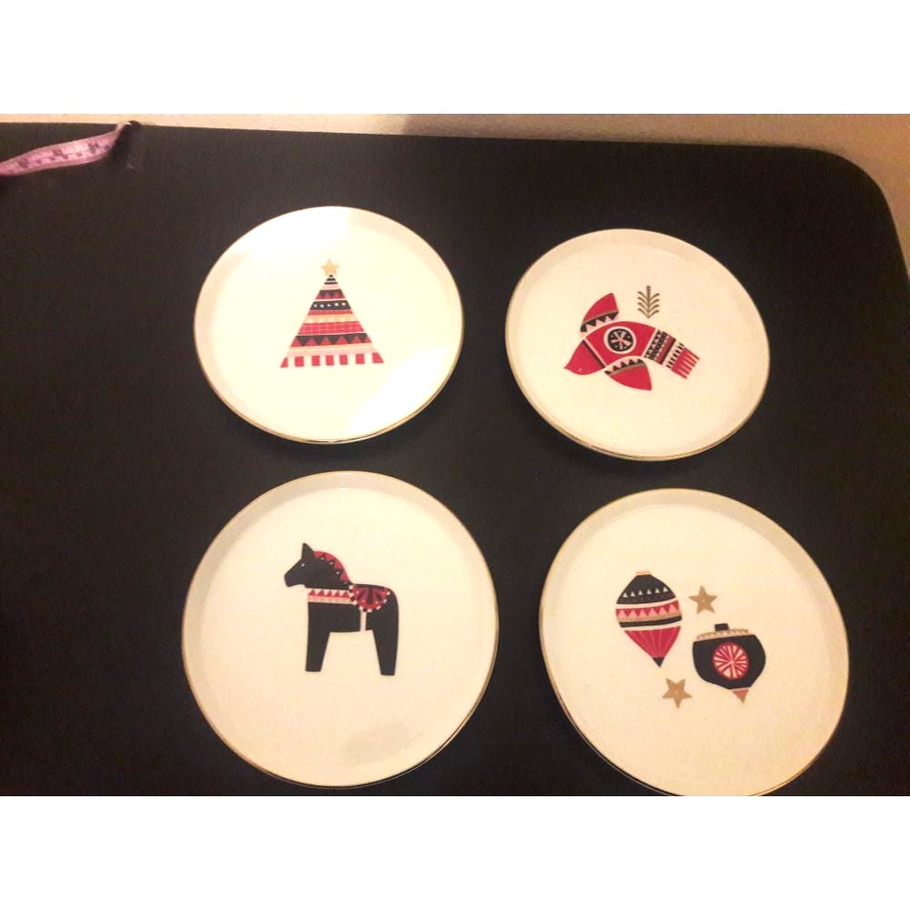 PROJECT 62 Set of 4 Mid Century Porcelain Plates